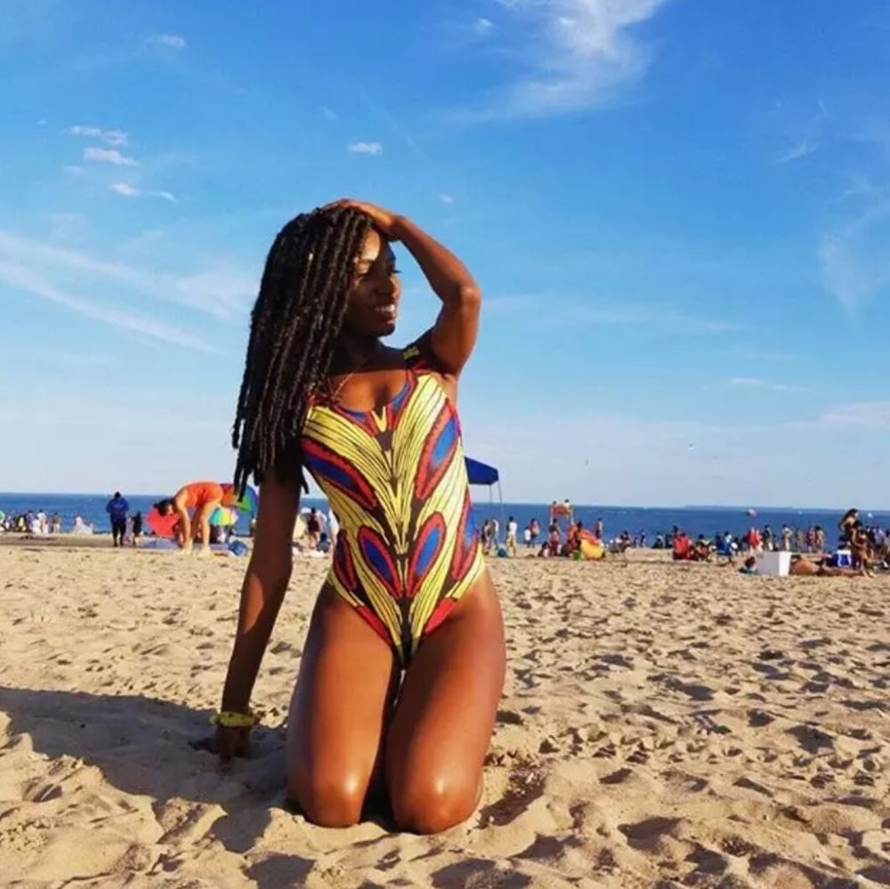 Peacock one piece swimsuit